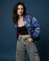 Karma Fairy Skull Butterfly Bomber Jacket