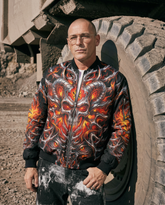 Demonic Spine Awakening Bomber Jacket