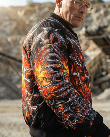 Demonic Spine Awakening Bomber Jacket