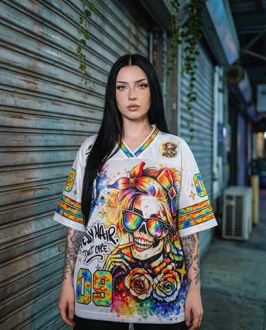 Messy Hair Don’t Care Mesh Jersey