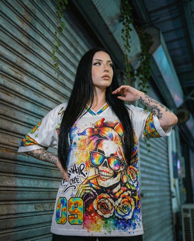 Messy Hair Don’t Care Mesh Jersey