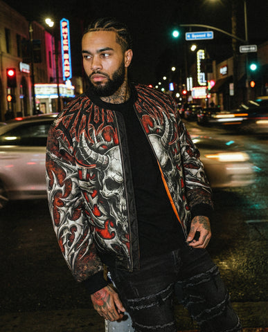 My Demons Hide Inside Bomber Jacket