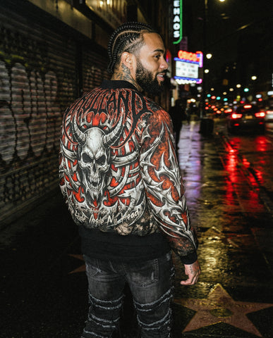 My Demons Hide Inside Bomber Jacket