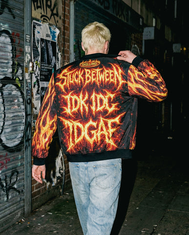 Screaming Through the Flames Bomber Jacket