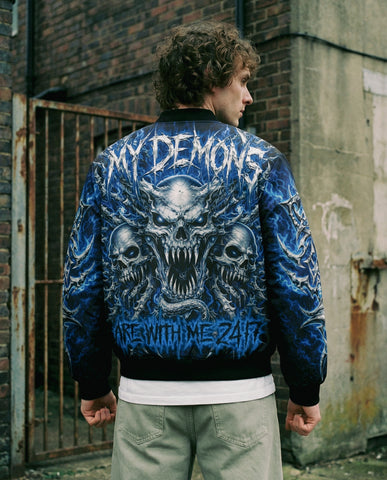 Born With My Demons Bomber Jacket
