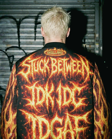 Screaming Through the Flames Bomber Jacket