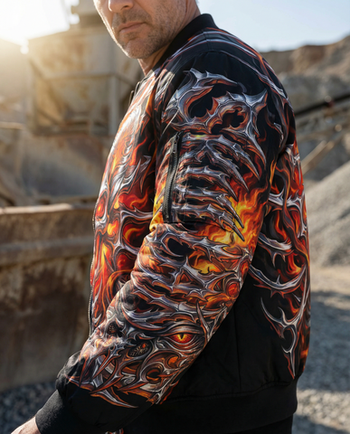 Demonic Spine Awakening Bomber Jacket