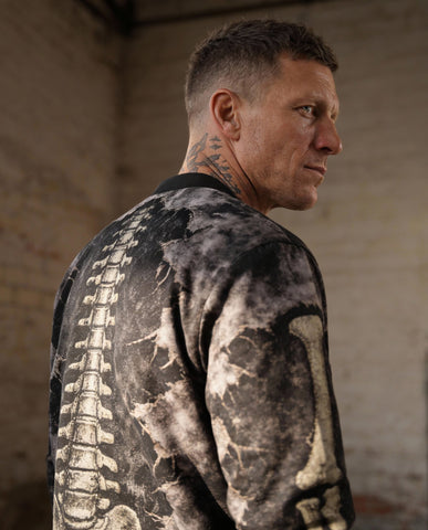Bone Crack Bomber Jacket
