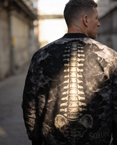 Bone Crack Bomber Jacket