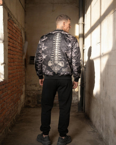 Bone Crack Bomber Jacket
