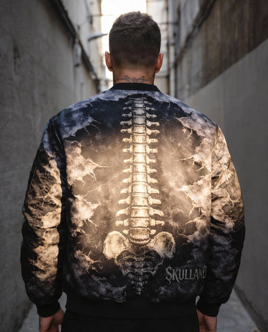 Bone Crack Bomber Jacket