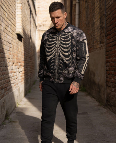 Bone Crack Bomber Jacket