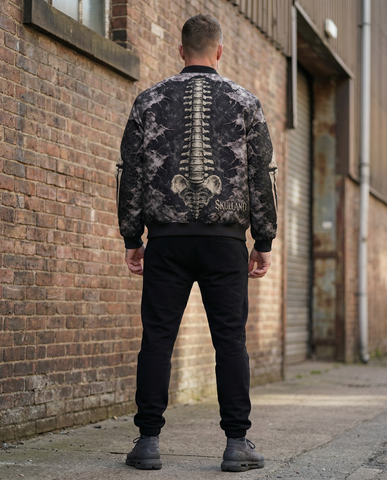Bone Crack Bomber Jacket