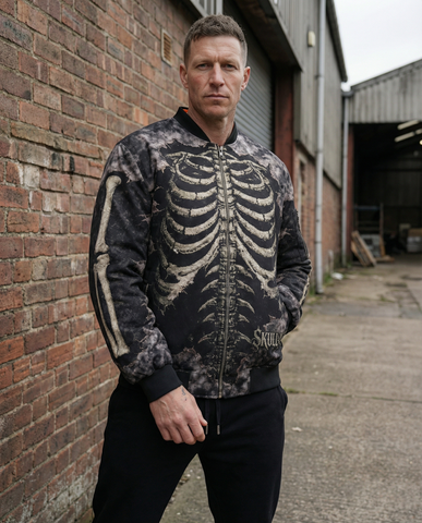 Bone Crack Bomber Jacket