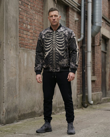 Bone Crack Bomber Jacket