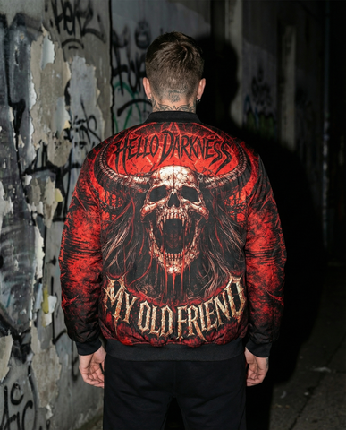 Hello Darkness My Old Friend Bomber Jacket
