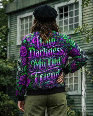 Hello Darkness My Old Friend Bomber Jacket