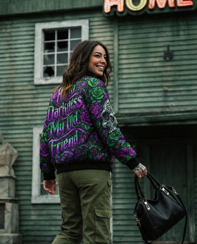 Hello Darkness My Old Friend Bomber Jacket