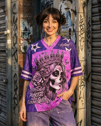 Queen Skull Mesh Jersey
