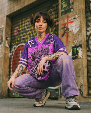 Queen Skull Mesh Jersey