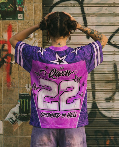 Queen Skull Mesh Jersey