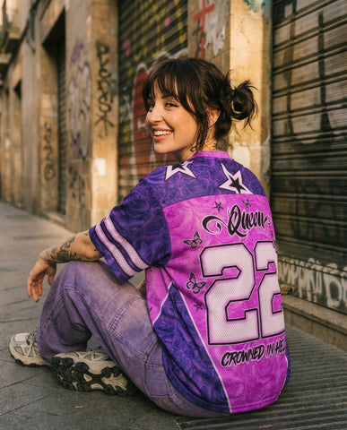 Queen Skull Mesh Jersey