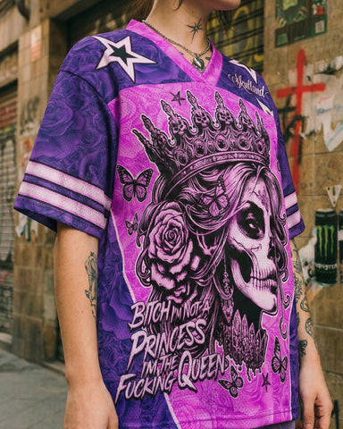 Queen Skull Mesh Jersey