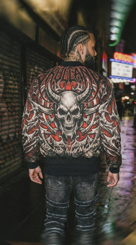 My Demons Hide Inside Bomber Jacket