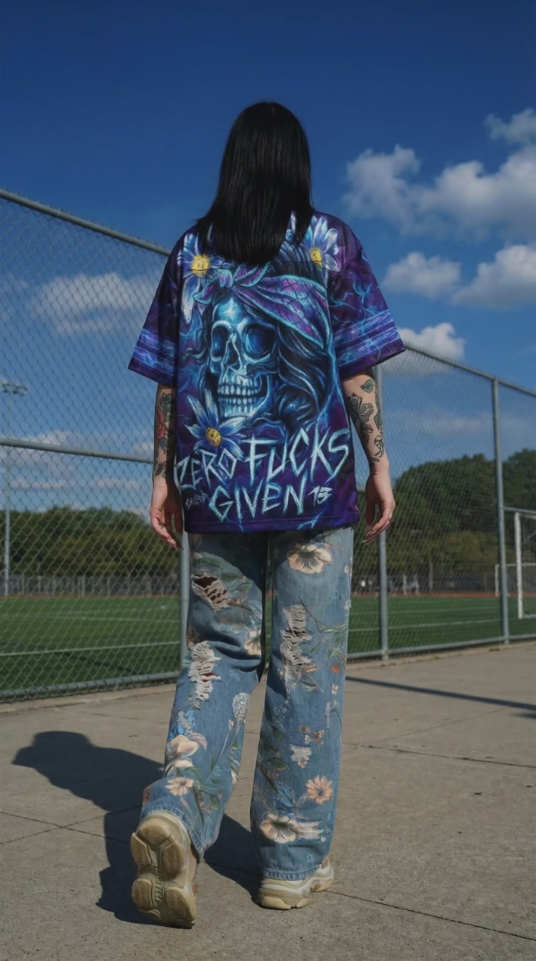 Rebel Bloom Mesh Jersey