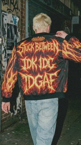 Screaming Through the Flames Bomber Jacket