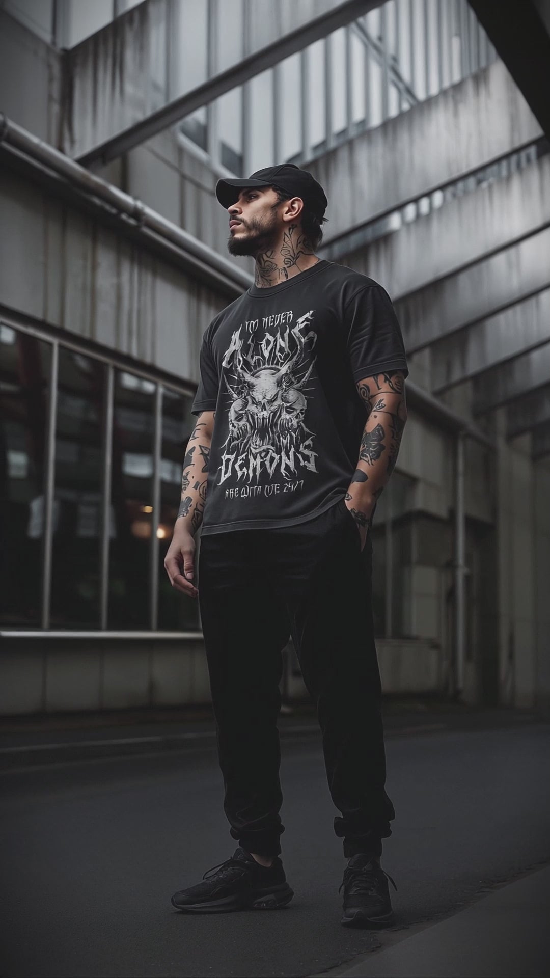 I'm Never Alone Demons Comfort Tee