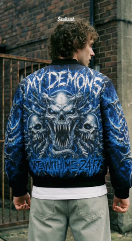 Born With My Demons Bomber Jacket