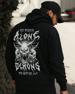 I'm Never Alone Demons Hoodie